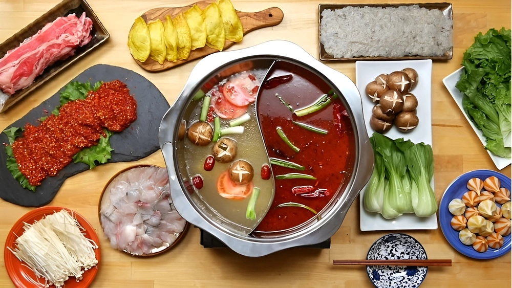 lẩu xuyên tiêu măng đen