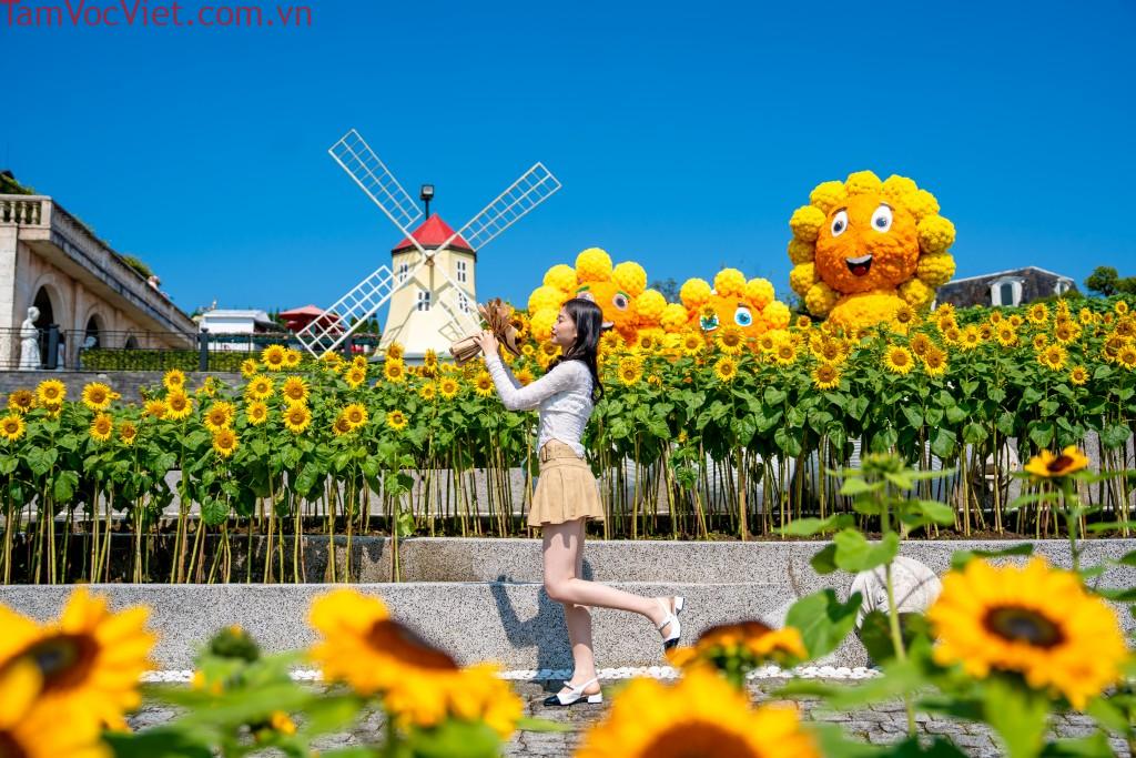 Sun World Ba Na Hills rực rỡ sắc vàng với Lễ hội Hoa Mặt trời