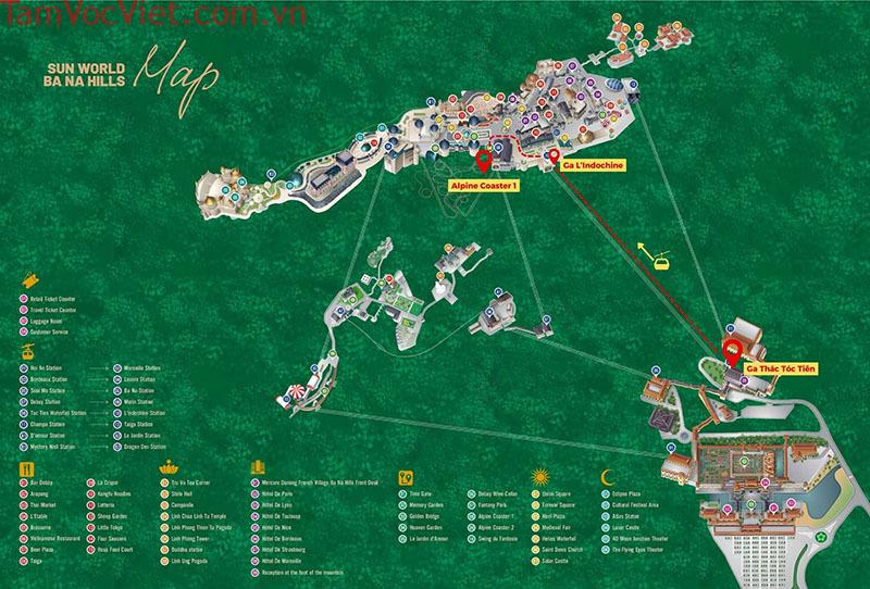 Bản đồ hướng dẫn di chuyển