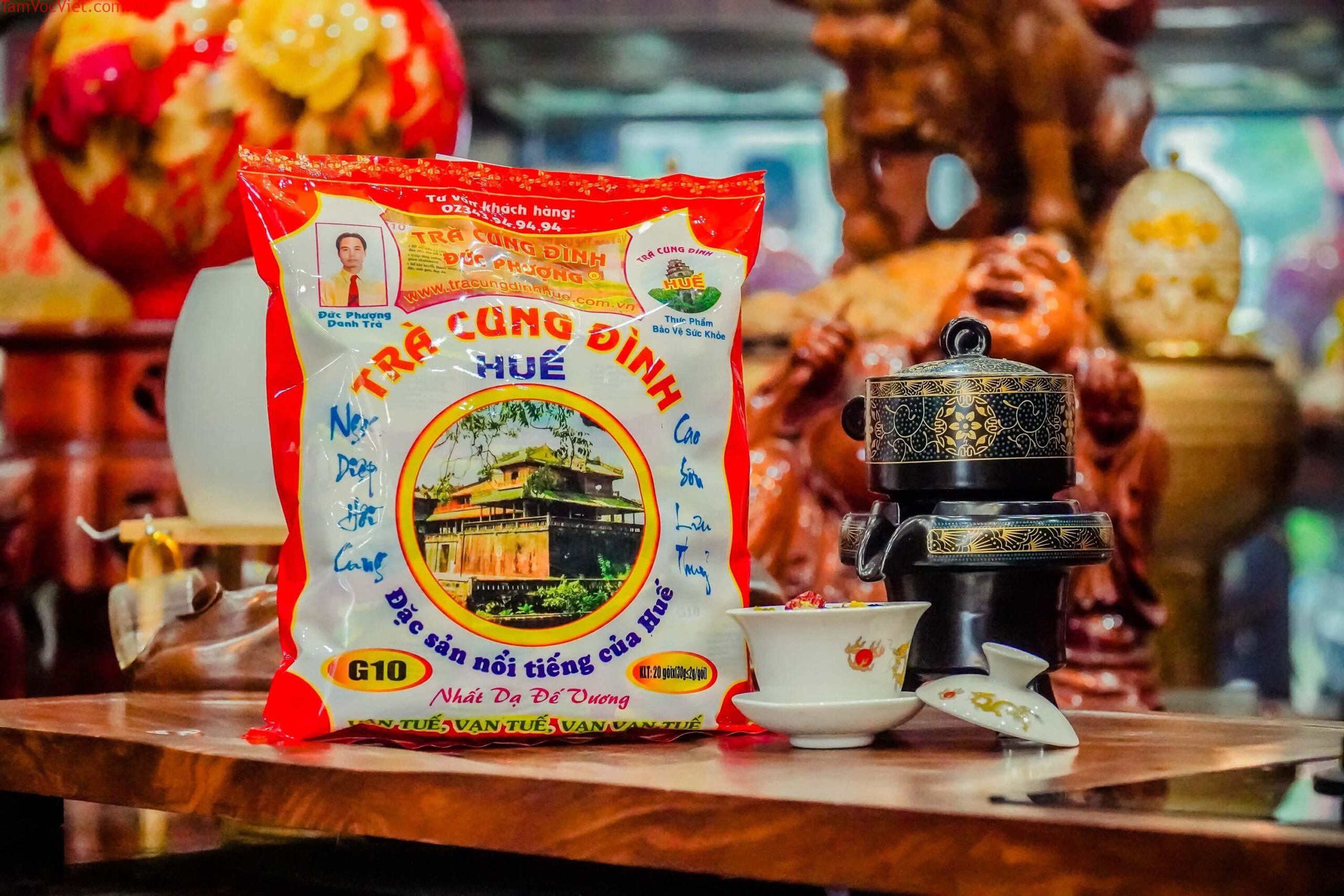 Trà Cung Đình Huế G10 - 20 gói x 30g - Trà Cung Đình Huế