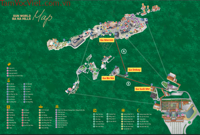 Bản đồ hướng dẫn di chuyển