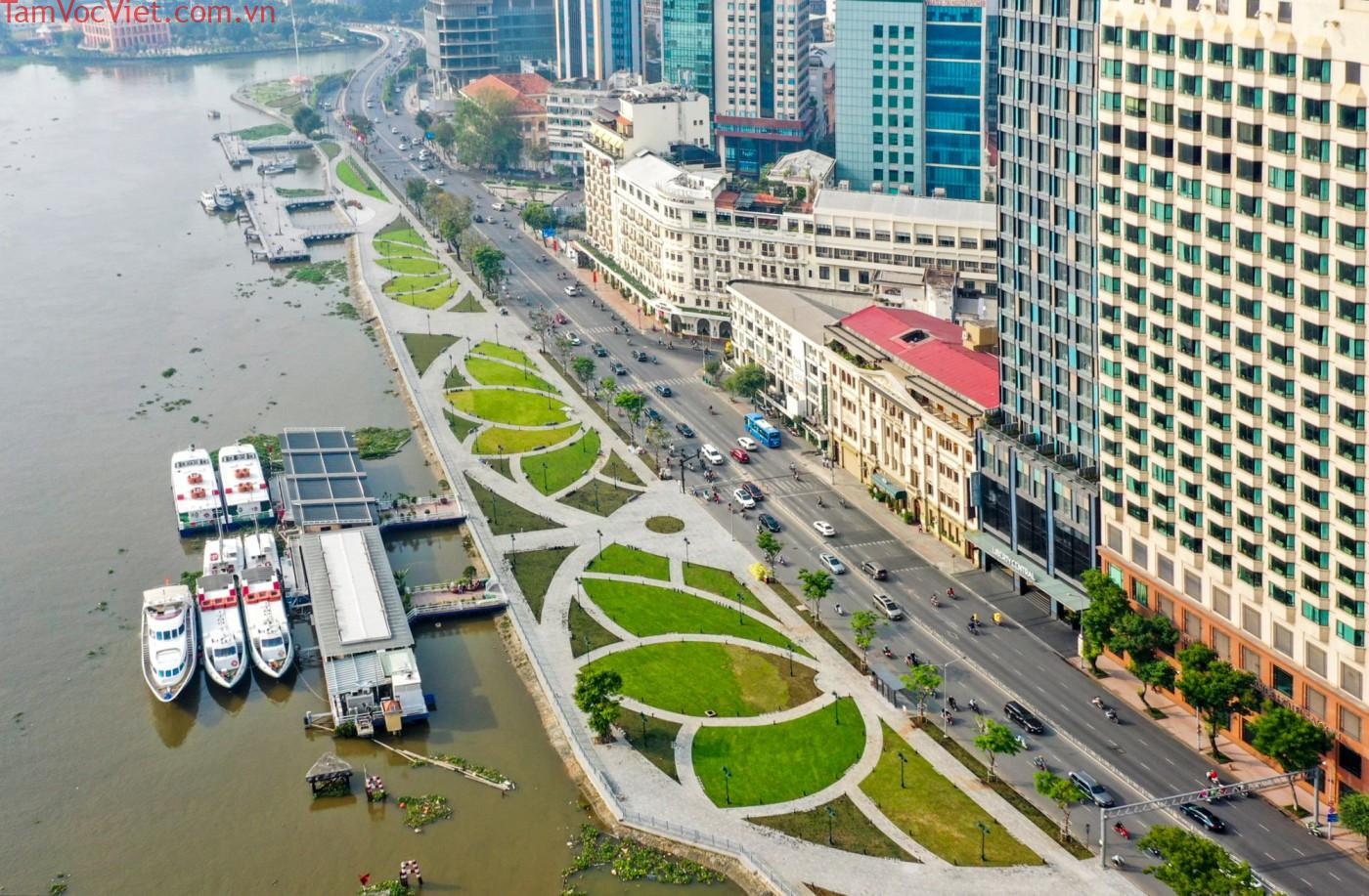 Công viên bến Bạch Đằng, không gian mới mẻ đặc biệt