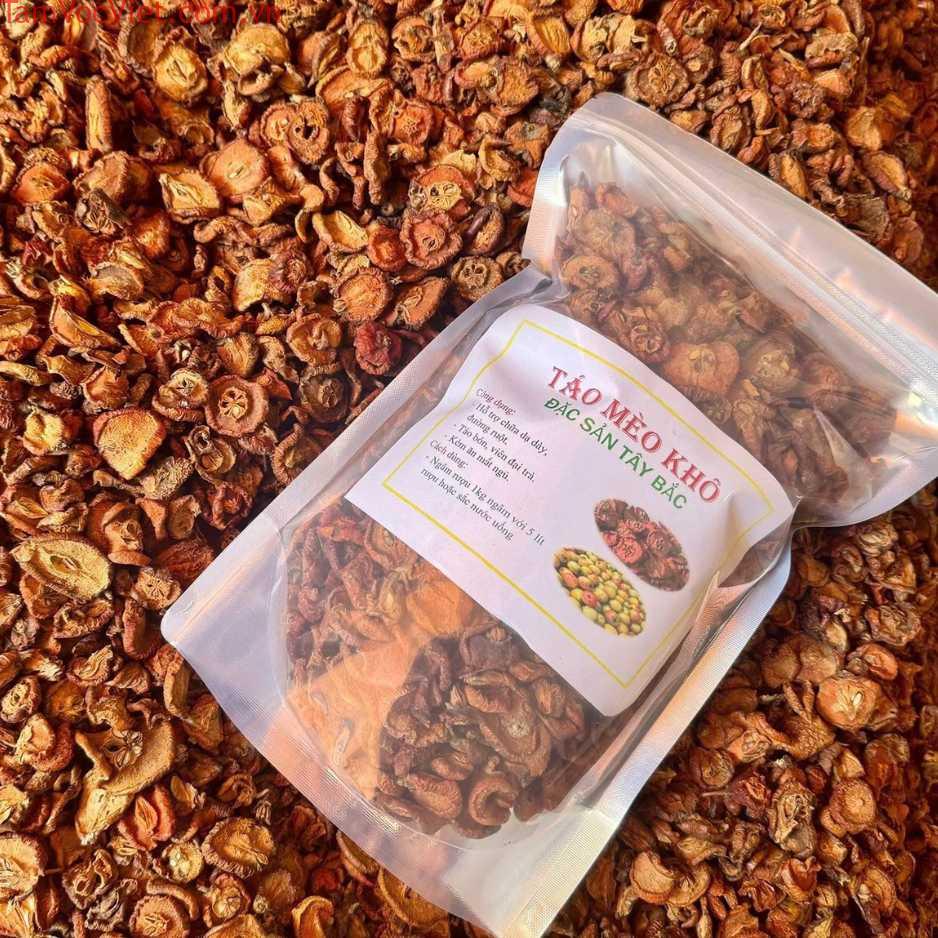Táo mèo khô thái miếng 1kg, phơi khô tự nhiên - Tây Bắc Green