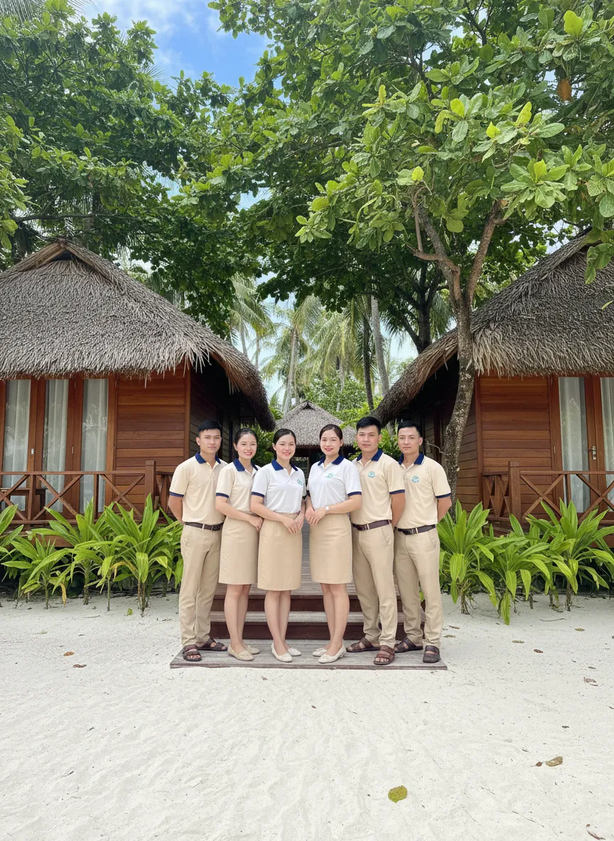 Khu resort bungalow xanh mát ven biển trong cẩm nang kinh nghiệm du lịch Phú Quốc Tầm Vóc Việt.