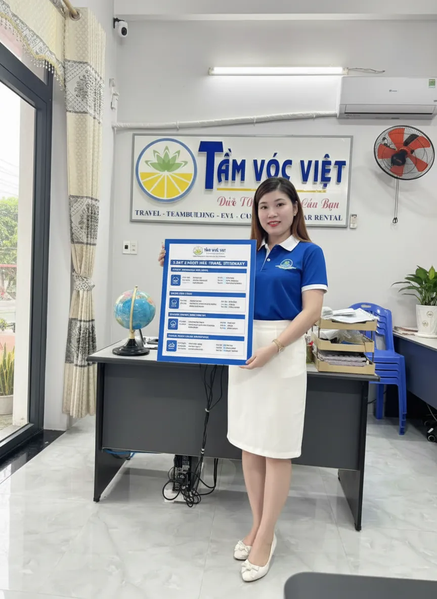 Lịch trình du lịch Huế 3 ngày 2 đêm chi tiết từ Tầm Vóc Việt giúp chuyến đi trọn vẹn.