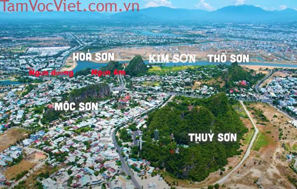 Khu du lịch ngũ hành sơn đà nẵng có 5 ngọn núi