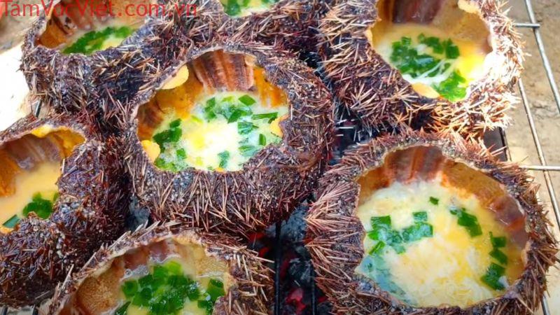 Cách chế biến nhum biển nướng mỡ hành thơm ngon khó cưỡng