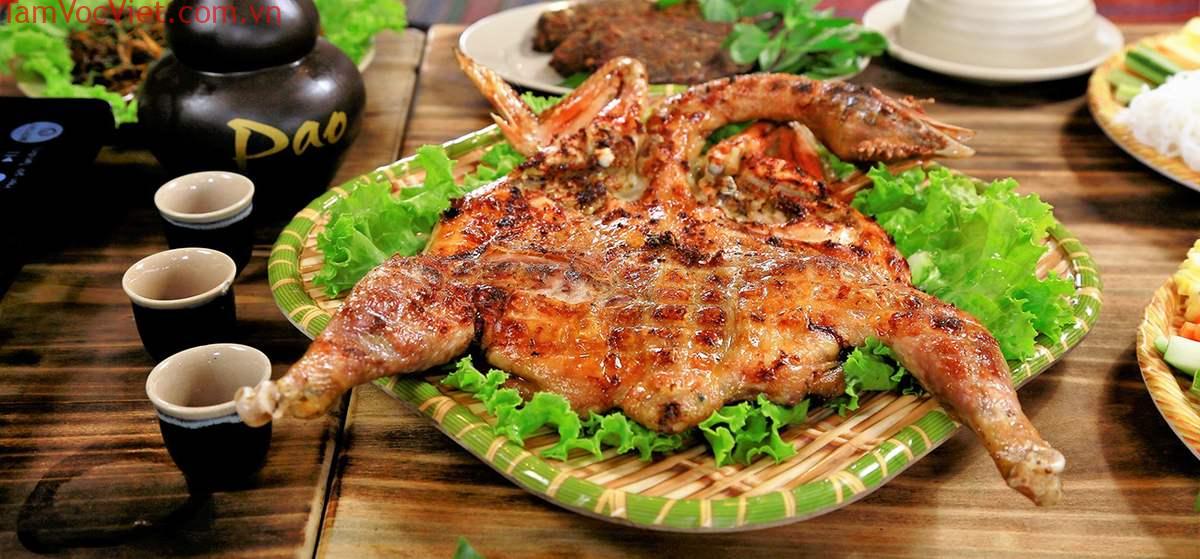 Gà nướng mắc khén chấm chẩm chẻo Mộc Châu - Ai từng ăn là nhớ mãi