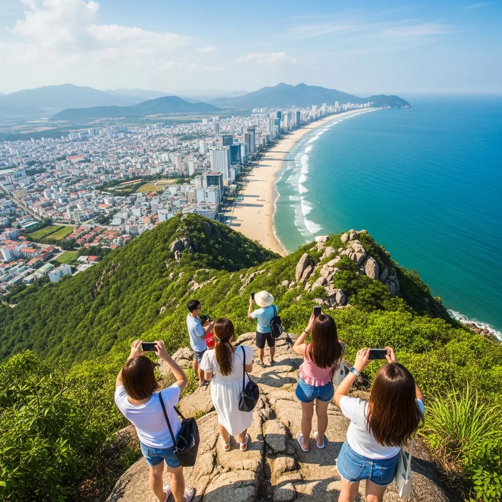 Toàn cảnh biển Vũng Tàu nhìn từ Đồi Con Heo trong cẩm nang du lịch tự túc chi tiết