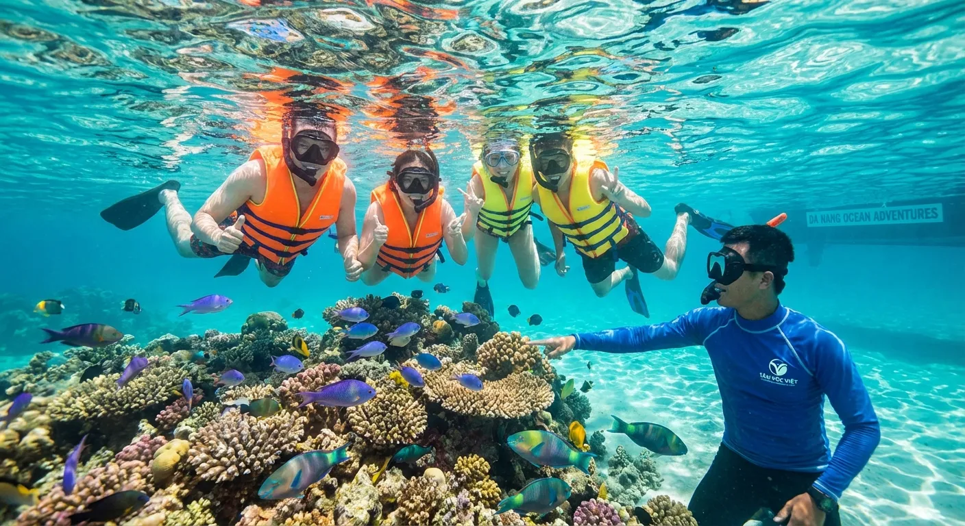 Tour Cù Lao Chàm lặn ngắm san hô chuyên nghiệp cùng Tầm Vóc Việt 2024