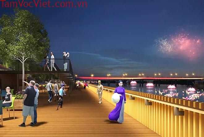 Dự án lát đường đi bộ ven sông Hương bằng gỗ lim gây nhiều tranh cãi - Báo  Công an Nhân dân điện tử